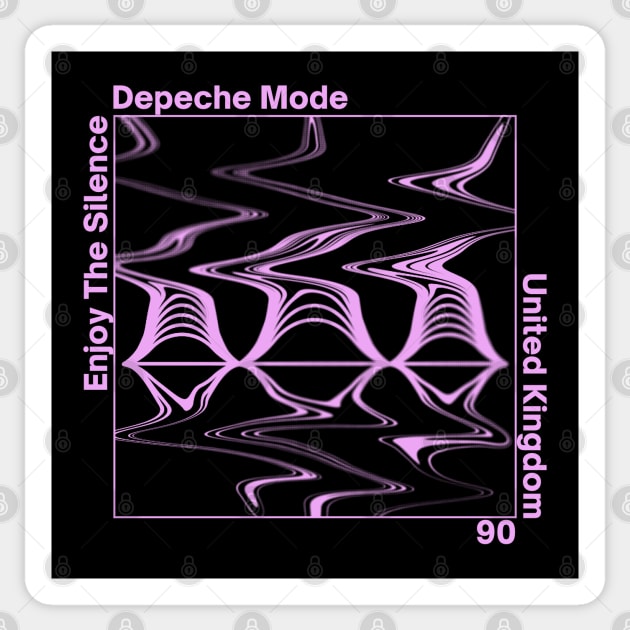 Enjoy the Silence / Depeche Mode - Halftone Graphic Design Sticker by solutesoltey